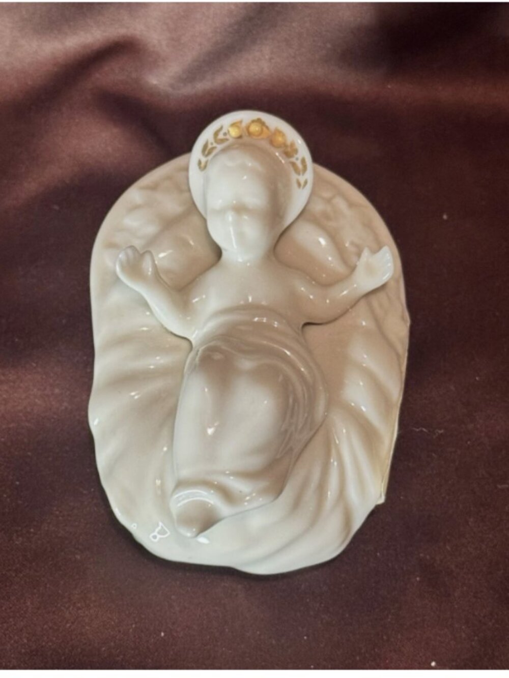 Lenox Baby Jesus Jewels Nativity Figurine in Box USA 1994. 3".New Old Stock. AL